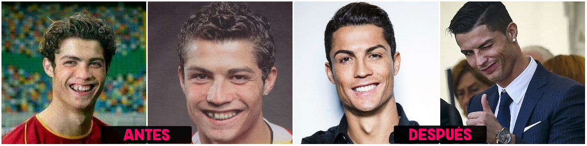 Antes y después de Cristiano Ronaldo CR7