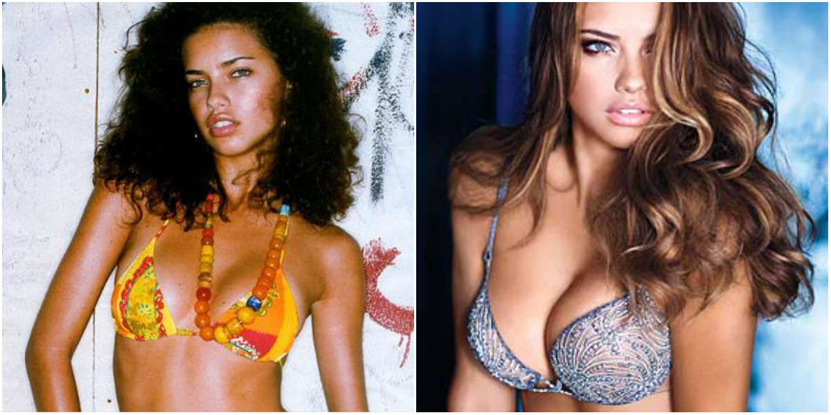 Adriana Lima antes y después